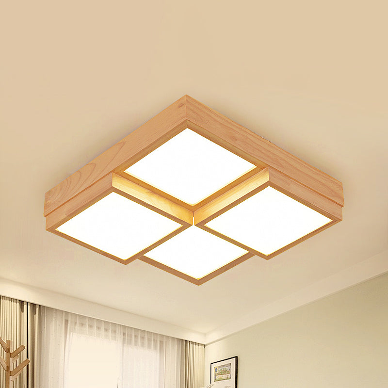 TimberLume Wood Ceiling Lamp - Elegant Multi-Light Fixture | Lersk