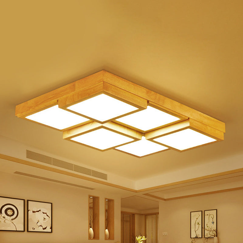TimberLume Wood Ceiling Lamp - Elegant Multi-Light Fixture | Lersk