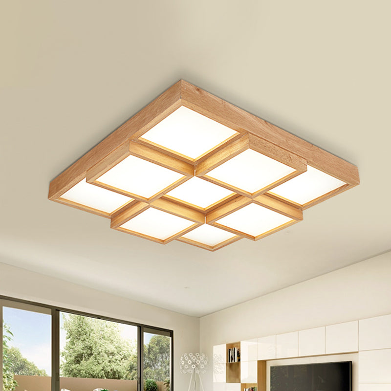 TimberLume Wood Ceiling Lamp - Elegant Multi-Light Fixture | Lersk