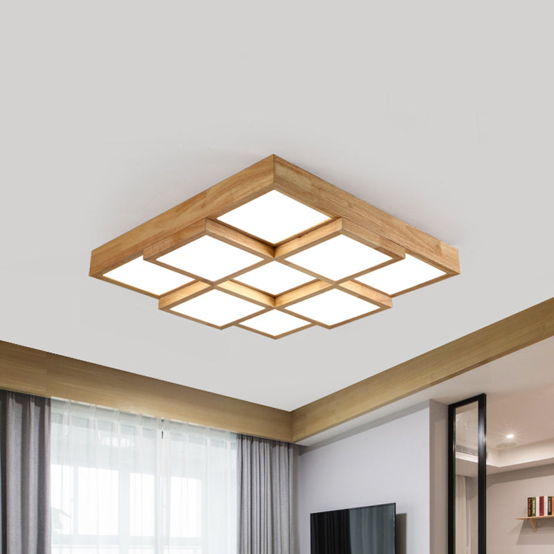 TimberLume Wood Ceiling Lamp - Elegant Multi-Light Fixture | Lersk