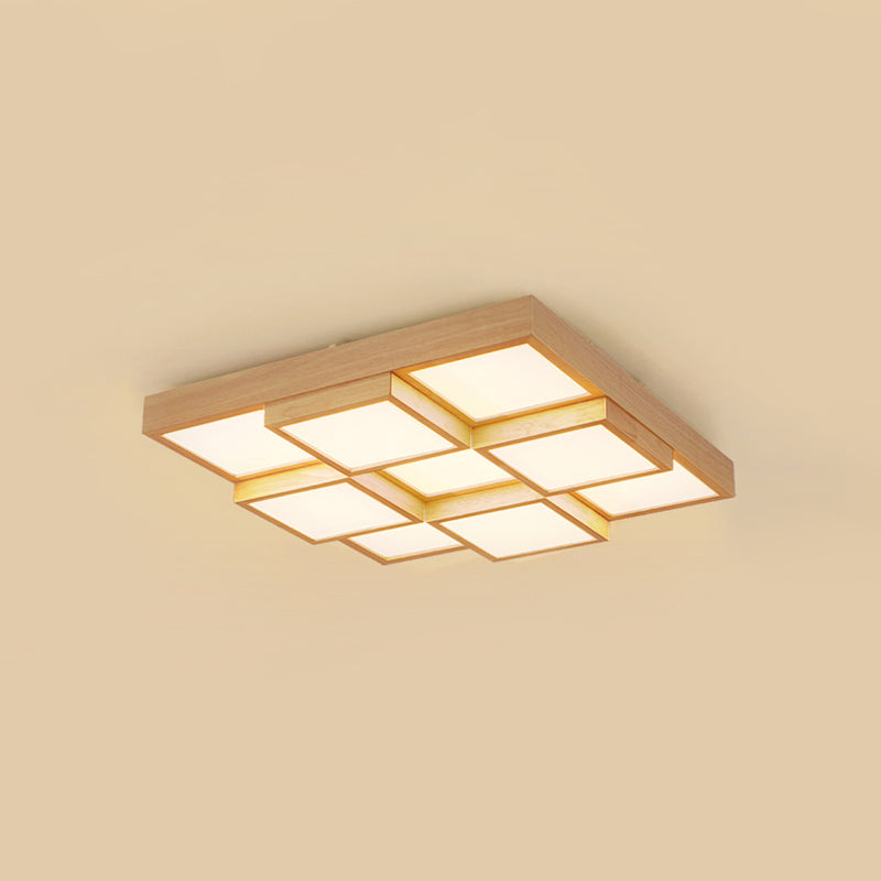 TimberLume Wood Ceiling Lamp - Elegant Multi-Light Fixture | Lersk