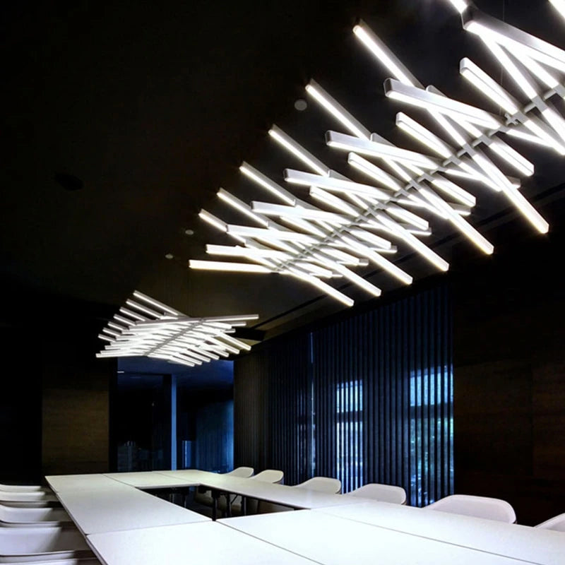 Rhythm Chandelier Rotating LED Rods for Modern Homes | Lersk
