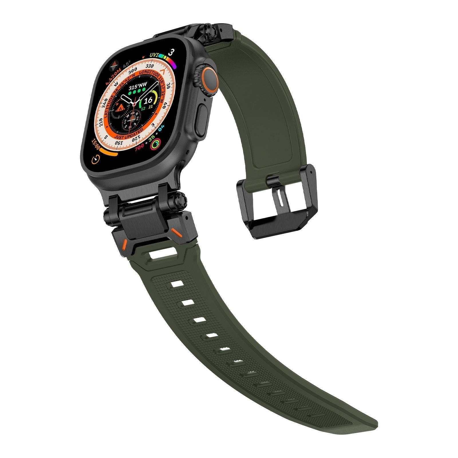 Trailborn | Tactical Fluoro Rubber Band for Apple Watch | Lersk