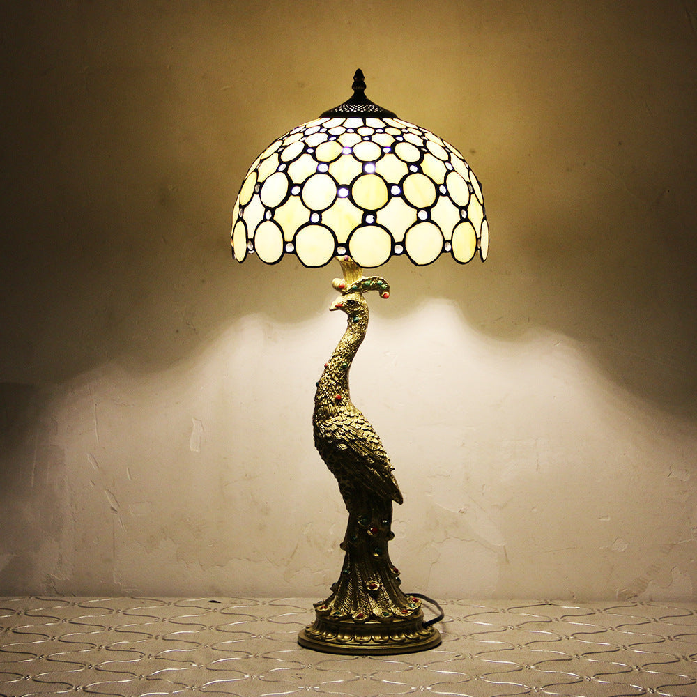 Aurena Tiffany-Style Table Lamp With Colorful Dome Shade | Lersk