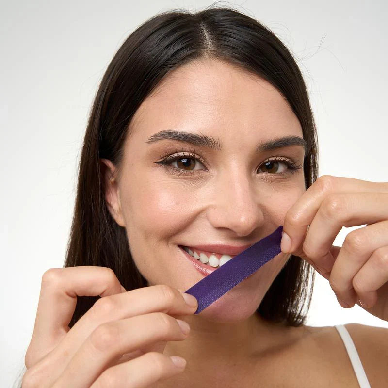 V34 Purple Whitening Strips – Instant Color-Correcting Teeth Whitening with PAP+ Technology | Lersk