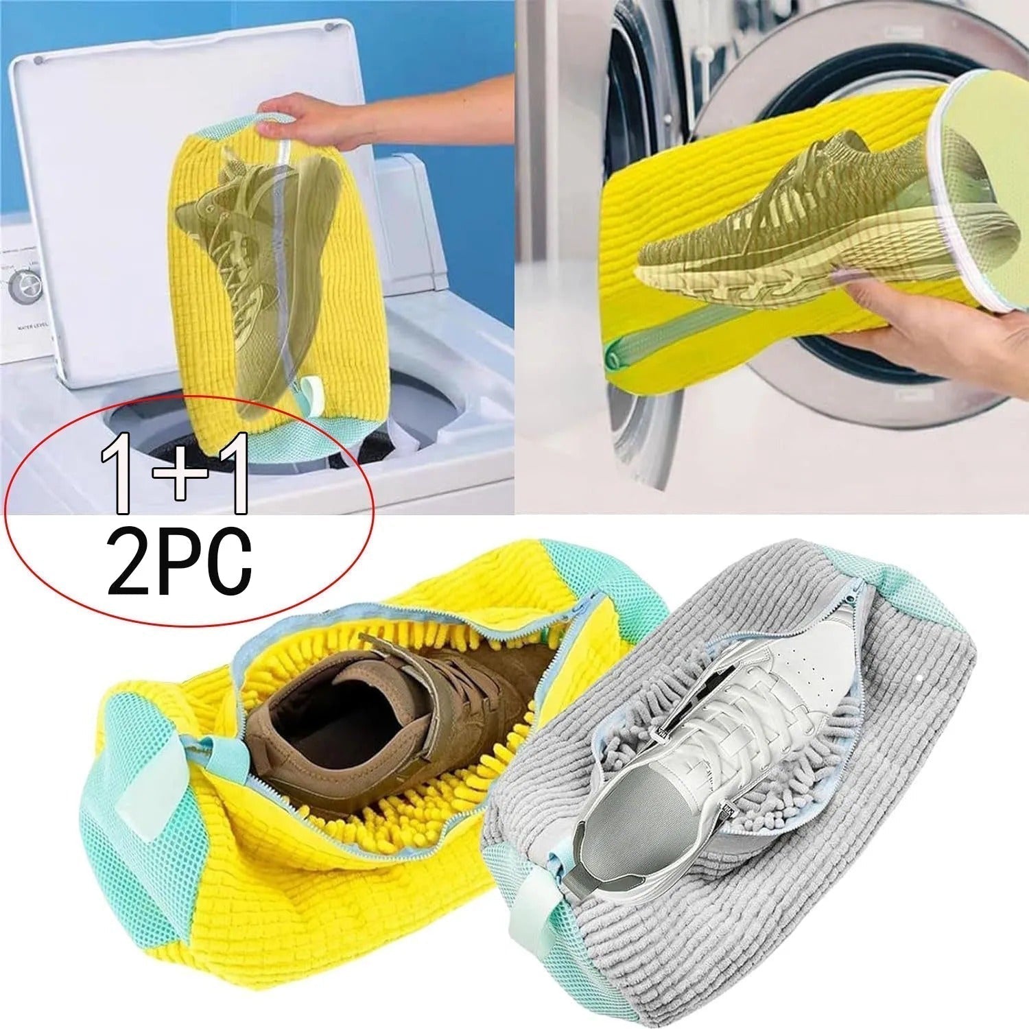 Washing Shoes Bag Protector 2Pcs For Home Use Safe Clean | Lersk