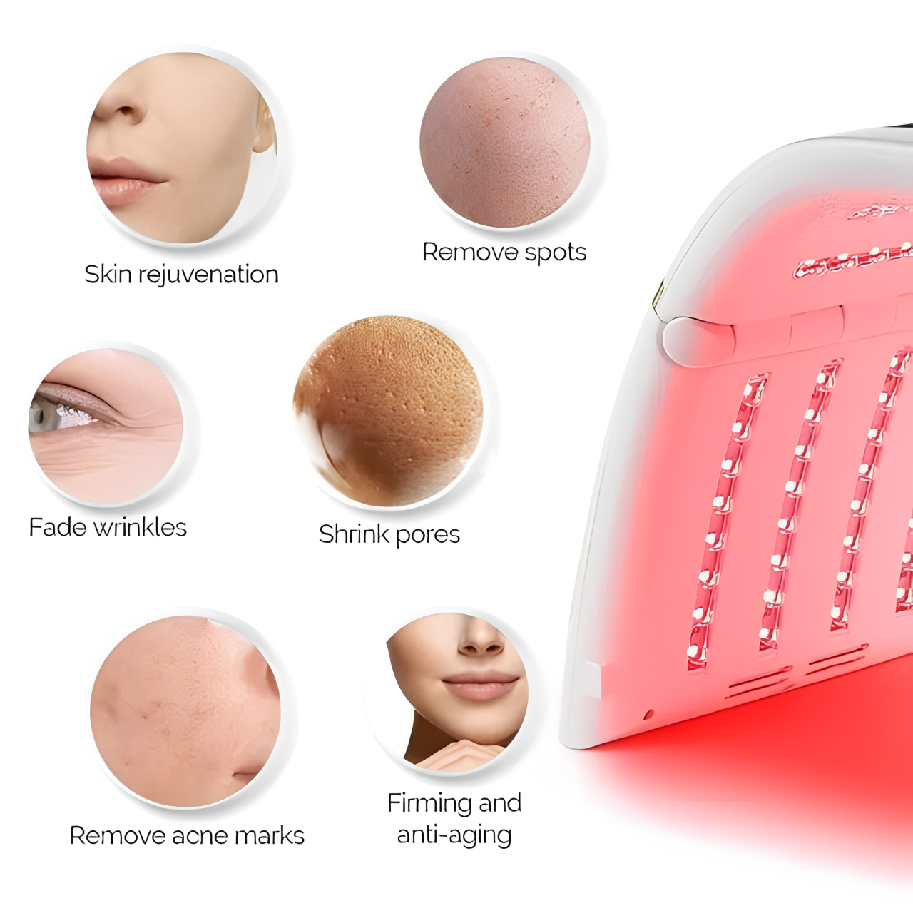 Aurelle 7 Color PDT LED Photon Facial Therapy Device | Lersk