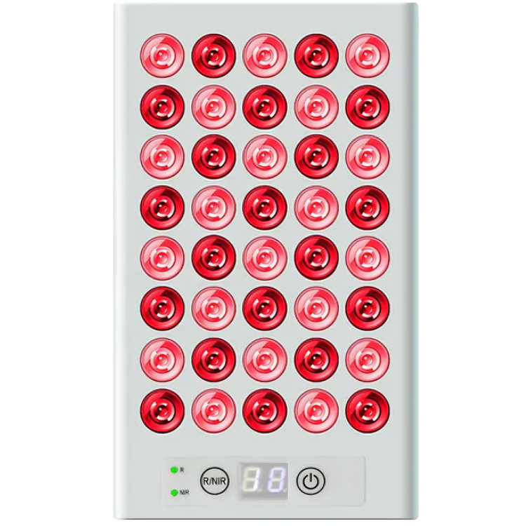 VeraLux Mini Rødt Lys Terapi Panel Med 660/850nm, Bærbar, Lav EMF | Lersk