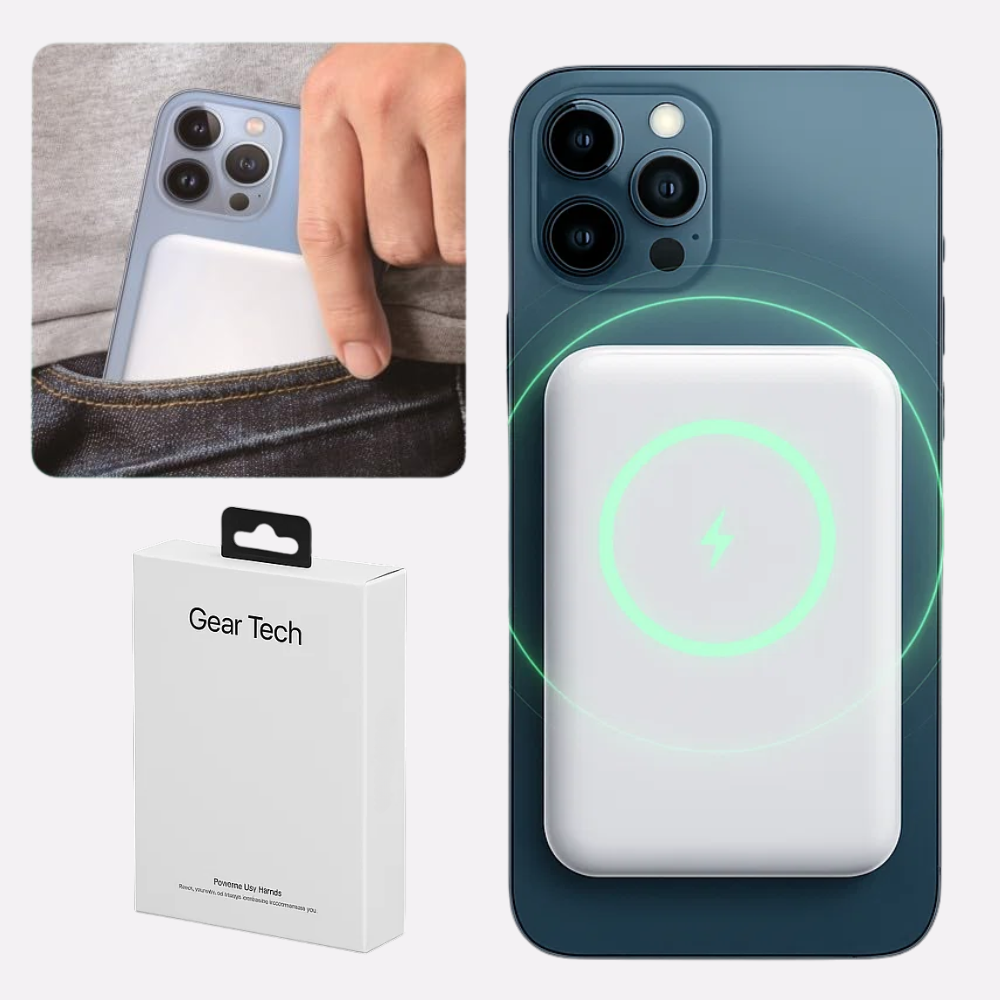 Power Bank da Viaggio Nomade Slim Magnetico Wireless Regno Unito | Lersk