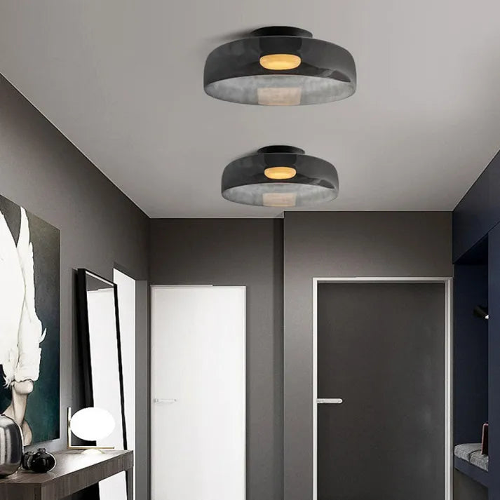 Lumenweave Nordic Ceiling Light With Handcrafted Glass Shade | Lersk