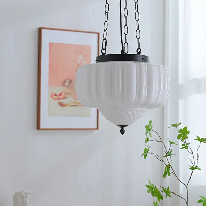 Modern white minimalist pendant light | Lersk