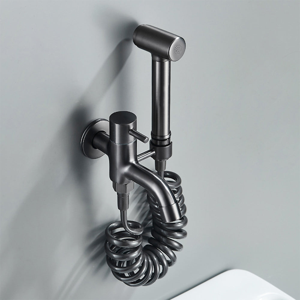 Gray Wall-Mount Bidet Kit with Handheld Sprayer | Lersk
