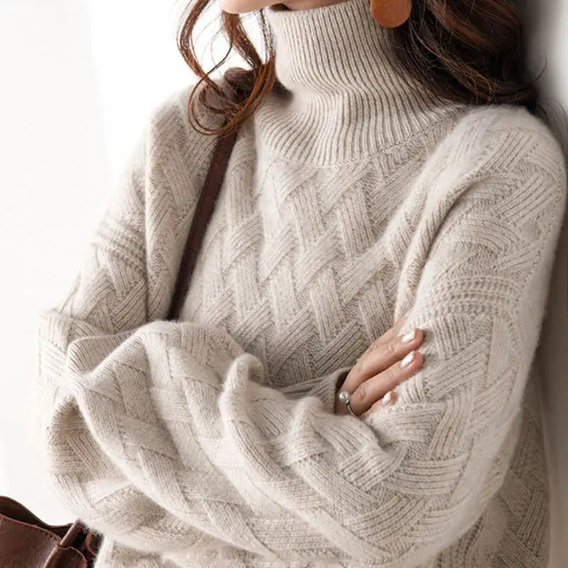 Rivelle rullekravesweater | Lersk