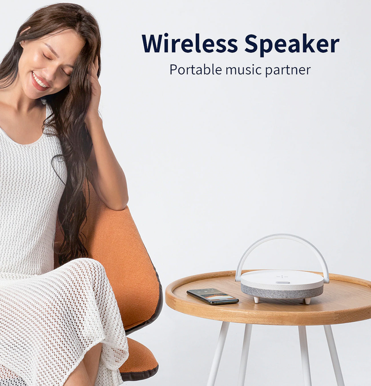 Lampada da comodino AstraNova 4 in 1 con ricarica wireless rapida | Lersk