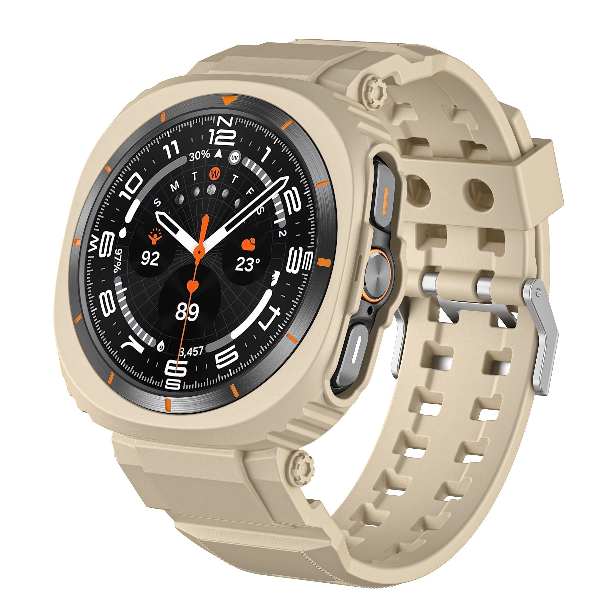 FlexTone sportovní TPU řemínek a pouzdro pro Samsung Galaxy Watch Ultra 47mm | Lersk