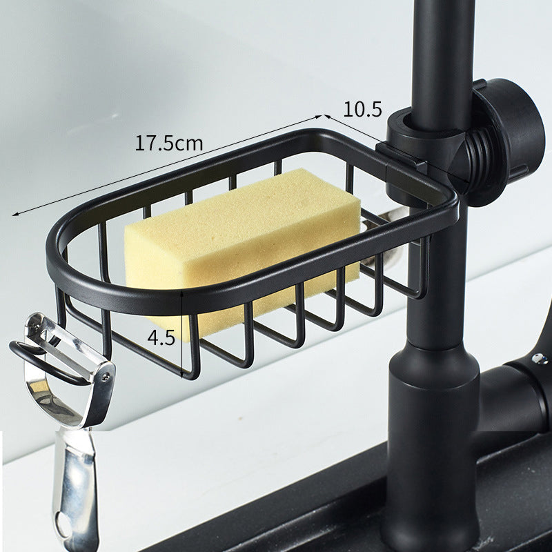 Shower Holder For Shampoo And Soap, Stainless Aluminium, Silver Or Black, No Drilling | Lersk