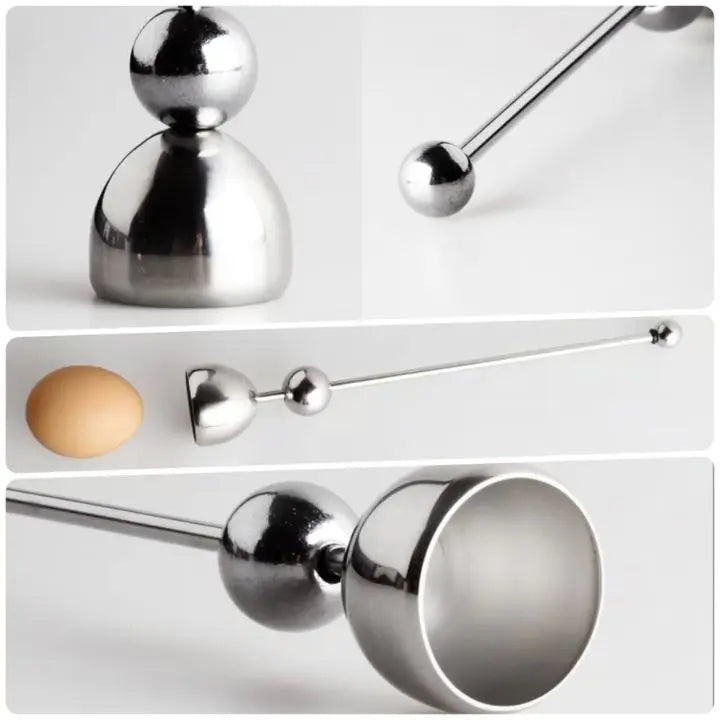 Stainless Steel Egg Opener With Precise Opening And Tapping Effect For Easy Kitchen Use | Lersk