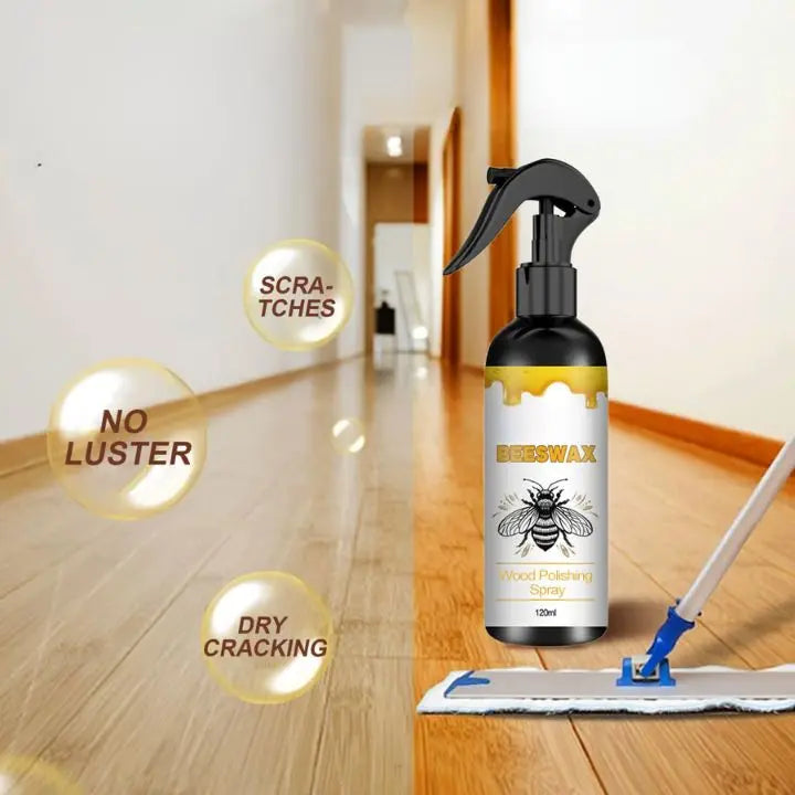 Natürliches Bienenwachs Holzpflegespray – Ungiftiges Poliermittel für Möbel, Schränke und Bambusoberflächen | Lersk