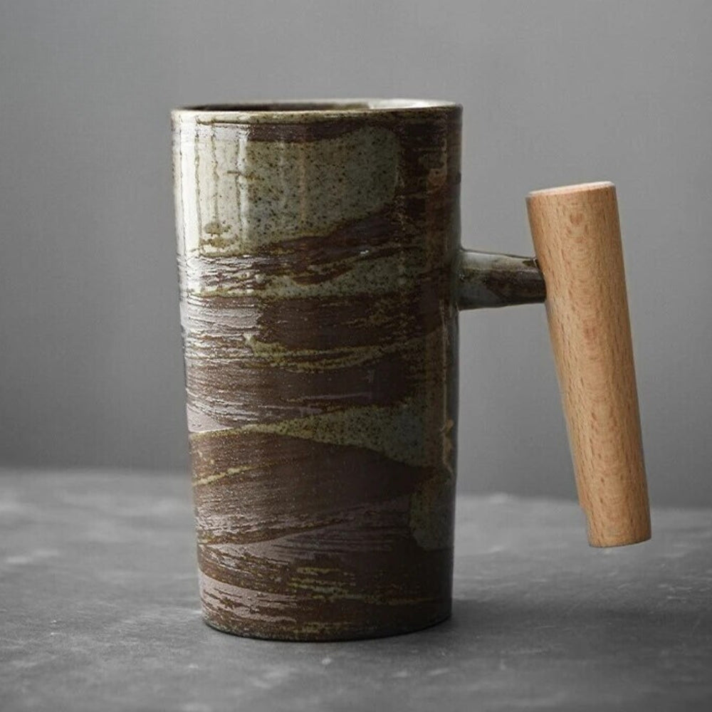 Nordic Earth Latte Mugs For Coffee Lovers Calming Art | Lersk