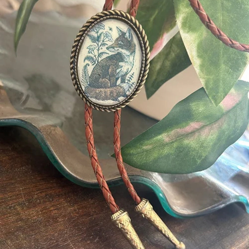 Banjo Frog Bolo kravata unisex design s žábou hrající na banjo, šperk pro muže i ženy | Lersk