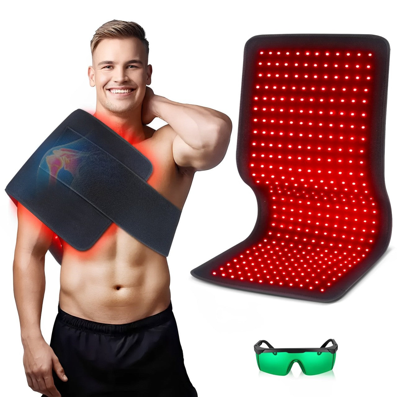 LumaFlex Pro Large Red Light Therapy Pad and Wrap Kit | Lersk