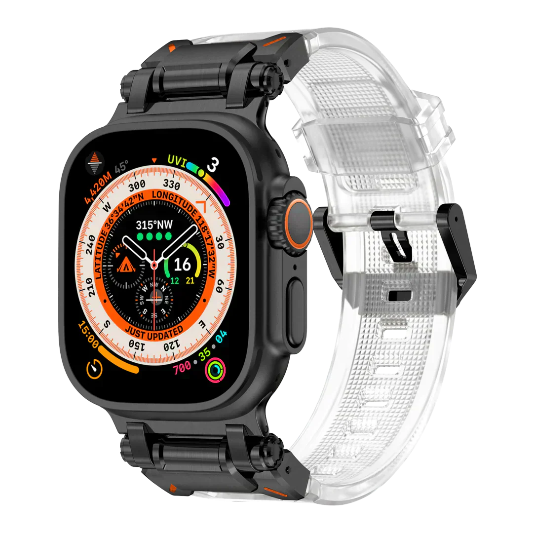 Meron Titanium-Head Silicone Band for Apple Watch | Lersk
