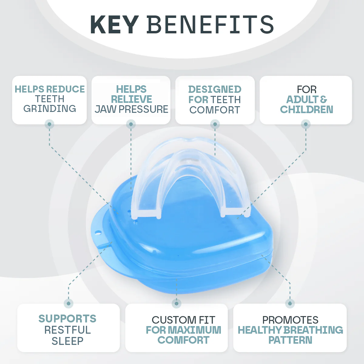 SomniEase Custom Fit Anti-Snore Mouth Guard For Grinding | Lersk