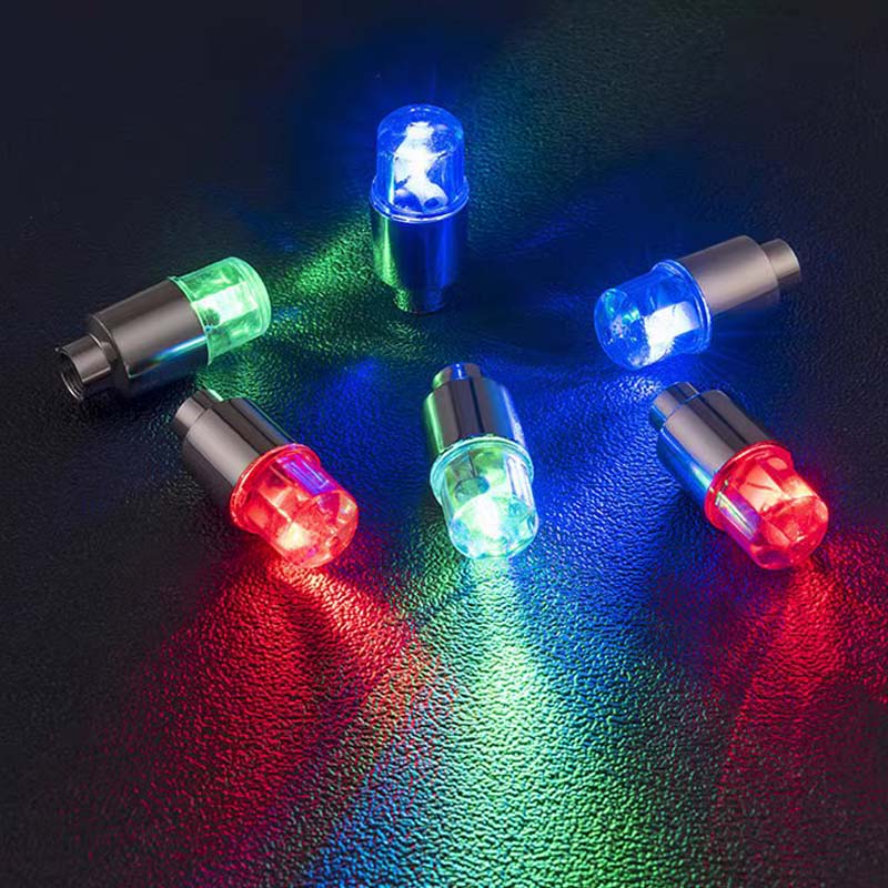 أغطية صمامات الإطارات LED للسيارات والدراجات النارية والدراجات مع أغطية صمامات عجلات LED لجميع العجلات | Lersk