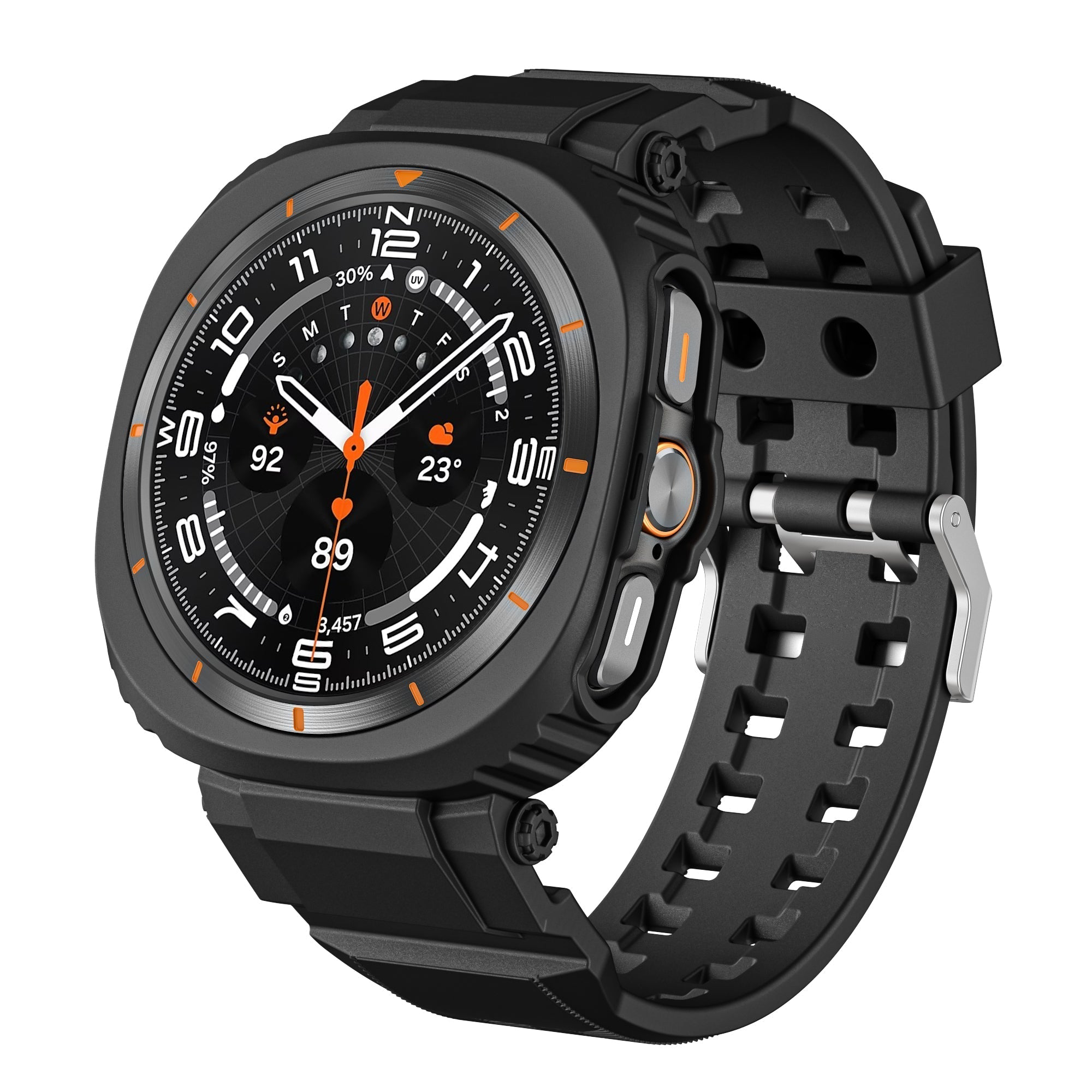 FlexTone sportovní TPU řemínek a pouzdro pro Samsung Galaxy Watch Ultra 47mm | Lersk