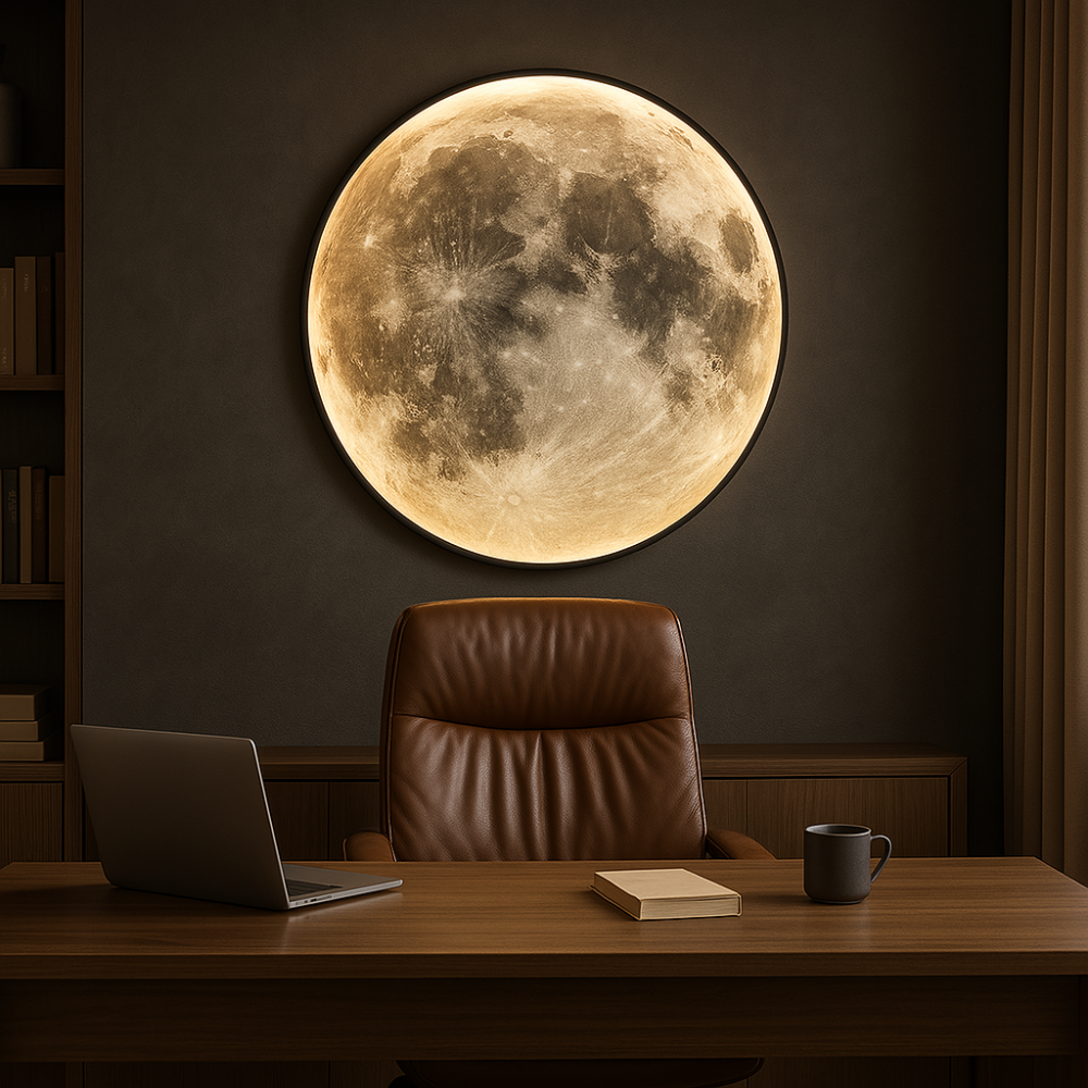 Noctara Moon Atmosphere Lambası Ayarlanabilir Ortam Işığı Yatak Odası ve Oturma Odası için | Lersk