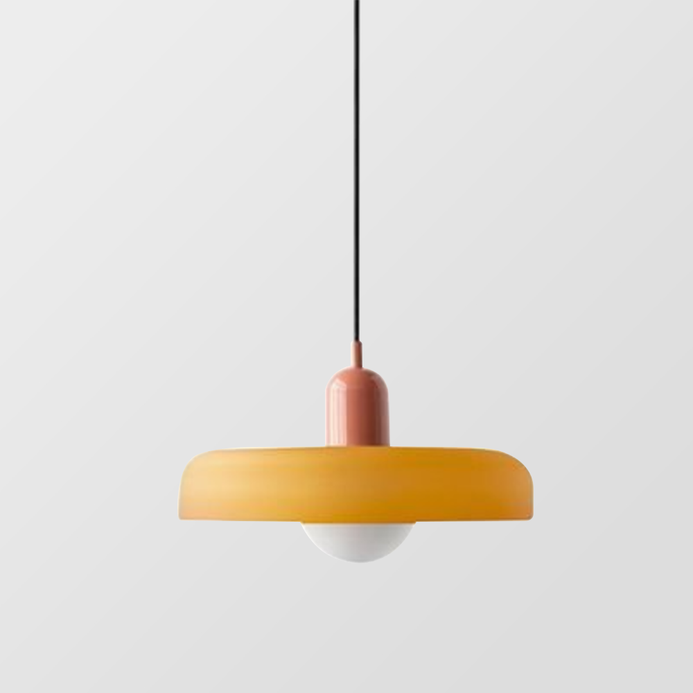 Aurelo Colored Glass Bauhaus Pendant Light for Dining Rooms | Lersk