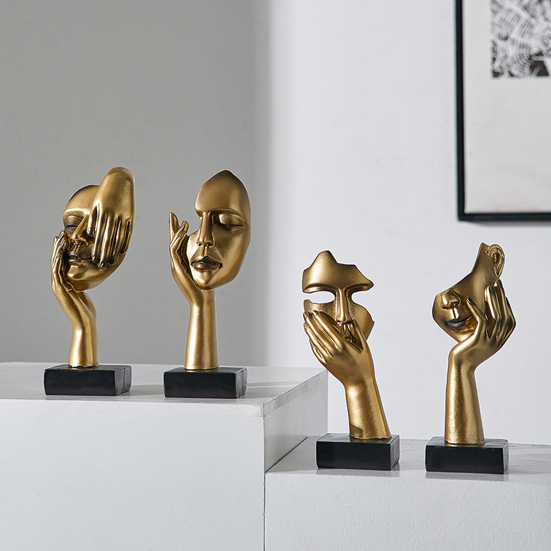 LumaMask Abstrakte Wanddekoration Moderne Masken-Skulptur Kunst
