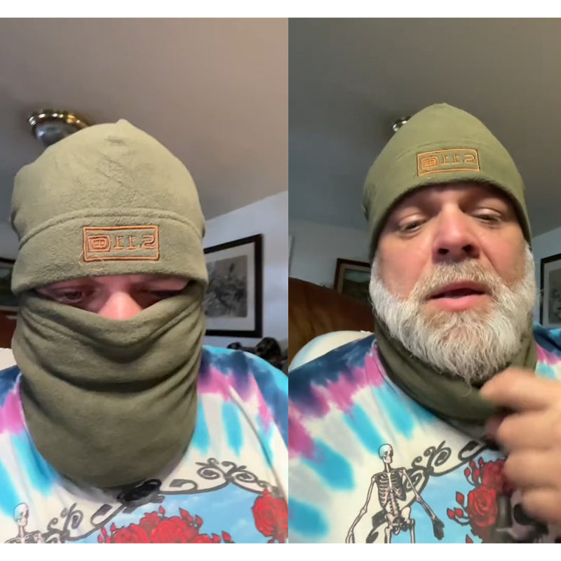 Polar-Fleece-Balaclava mit Kapuze und Gesichtsmaske für Winterbedingungen und kaltes Wetter im Freien | Lersk