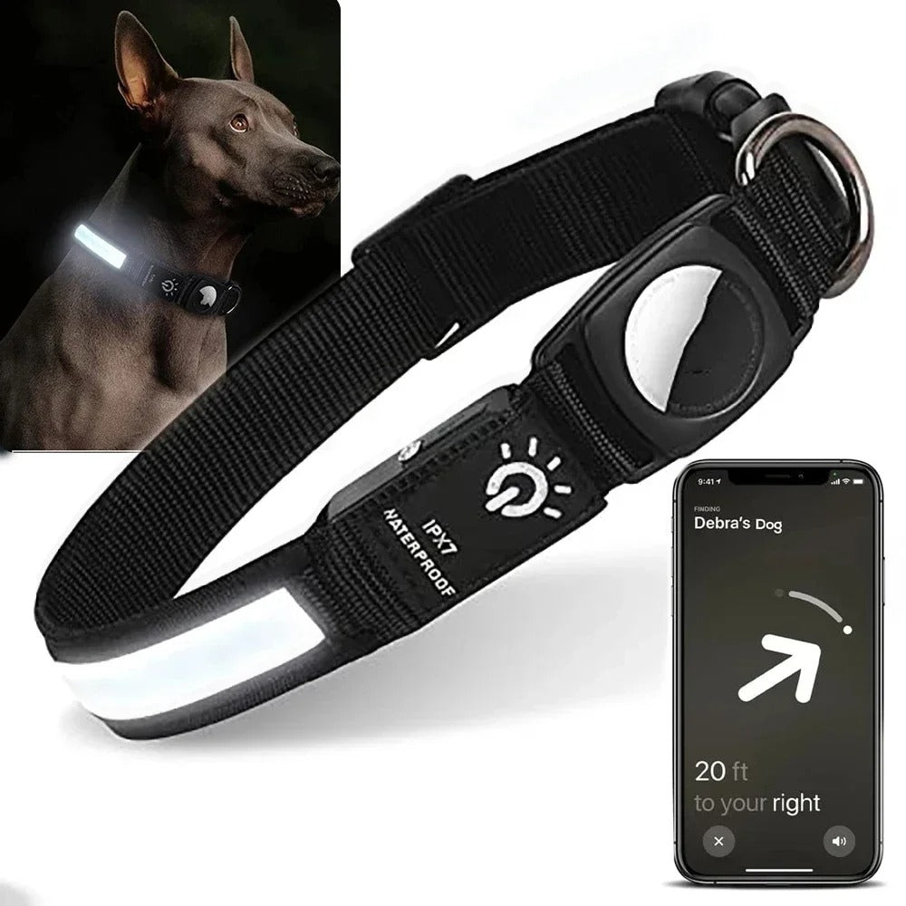LumaPaw LED Waterproof Dog Collar With Tracker Slot | Lersk