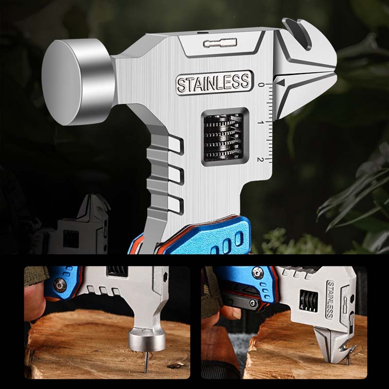 Multifunctional Stainless Steel Folding Body Ball Hammer For Daily Tasks And Adventures | Lersk