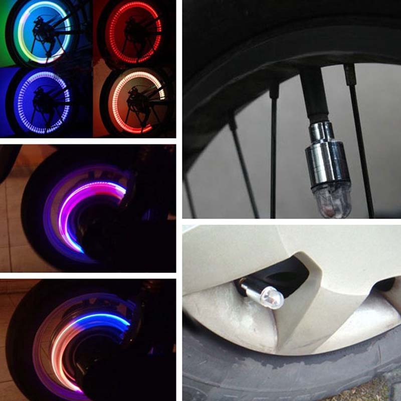 أغطية صمامات الإطارات LED للسيارات والدراجات النارية والدراجات مع أغطية صمامات عجلات LED لجميع العجلات | Lersk