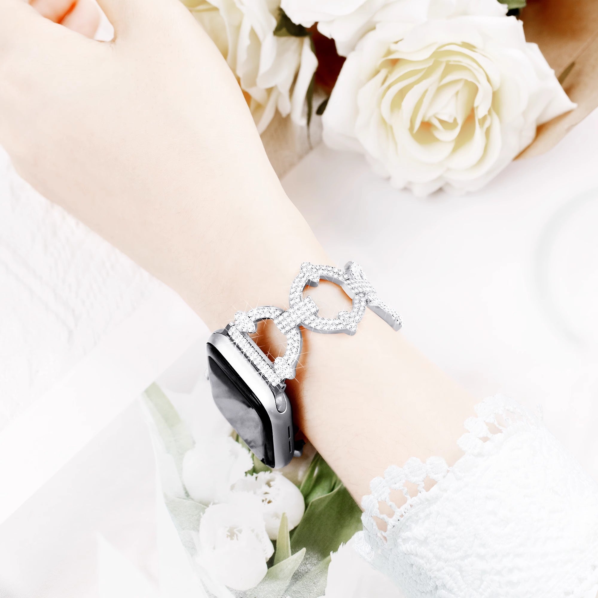 Bracciale Diamante Radiante per Apple Watch | Lersk