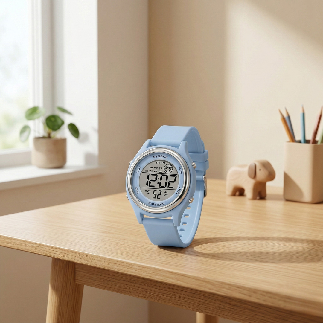 Wstrząsoodporny smartwatch dla dzieci z kolorowym wyświetlaczem i aktywnym stylem życia | Lersk