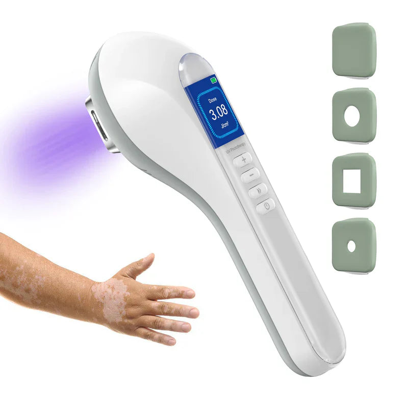 308nm UVB-Phototherapie-Lampe für Gesicht, Hals und Gliedmaßen mit 3 austauschbaren Lampenschirmen | Lersk
