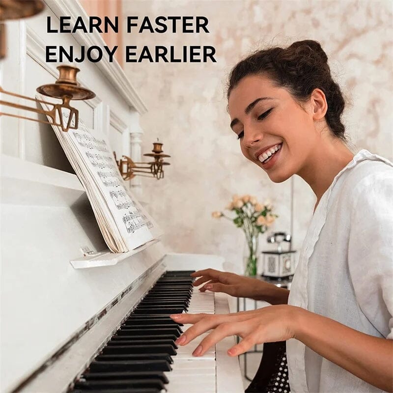 Etiquetas removibles para notas del teclado de piano para identificación de teclas en tu teclado | Lersk