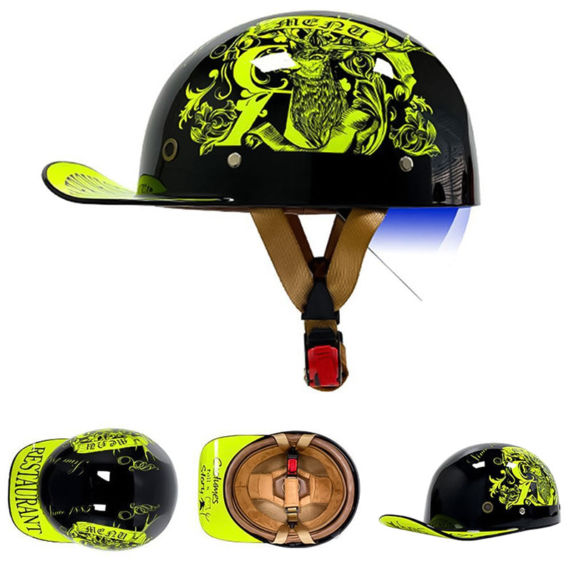 Přilba OrionRide ve stylu baseballu s certifikací DOT, ABS pro motocykly | Lersk