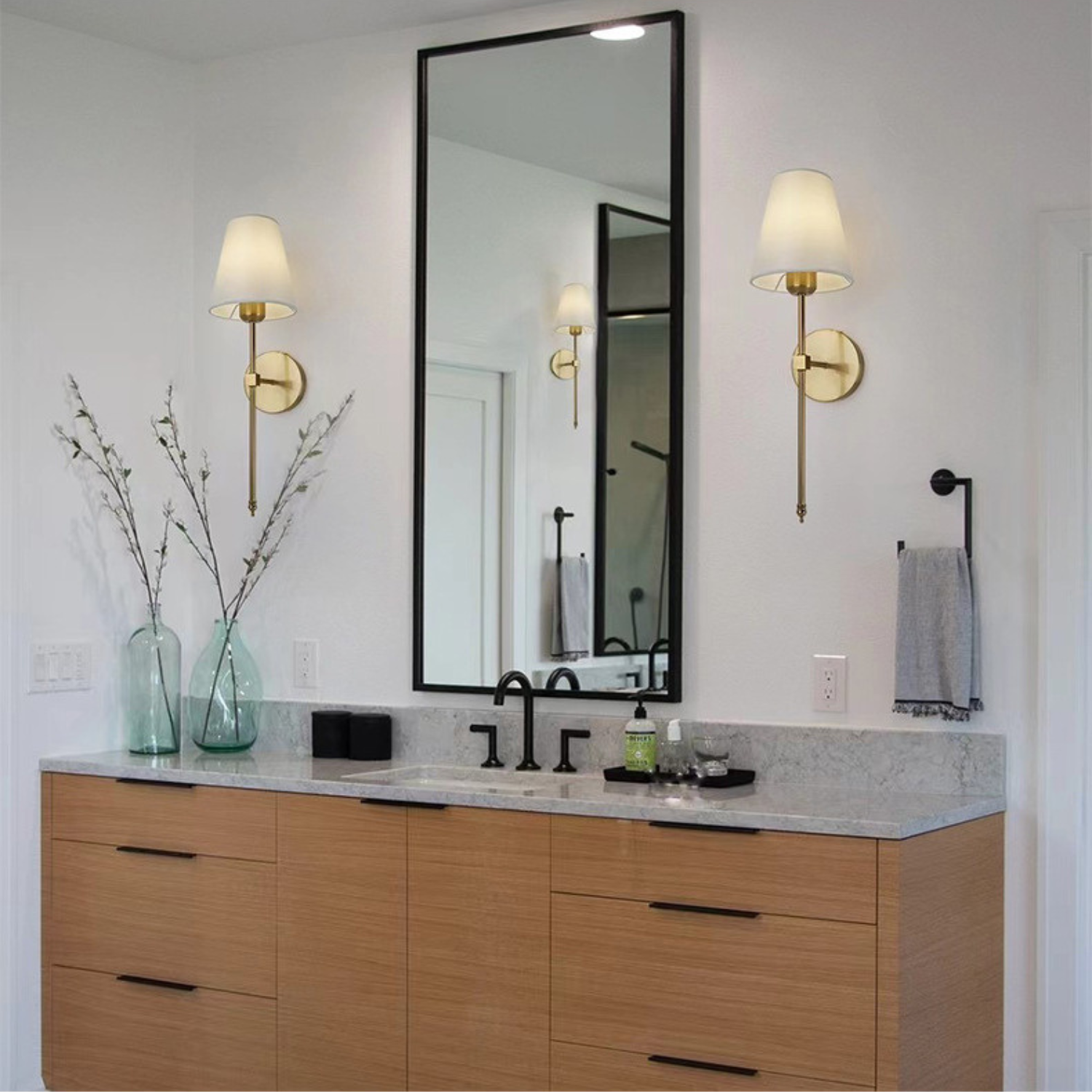 NovaGlow Wireless Wall Sconces Battery-Operated 2-Pack | Lersk