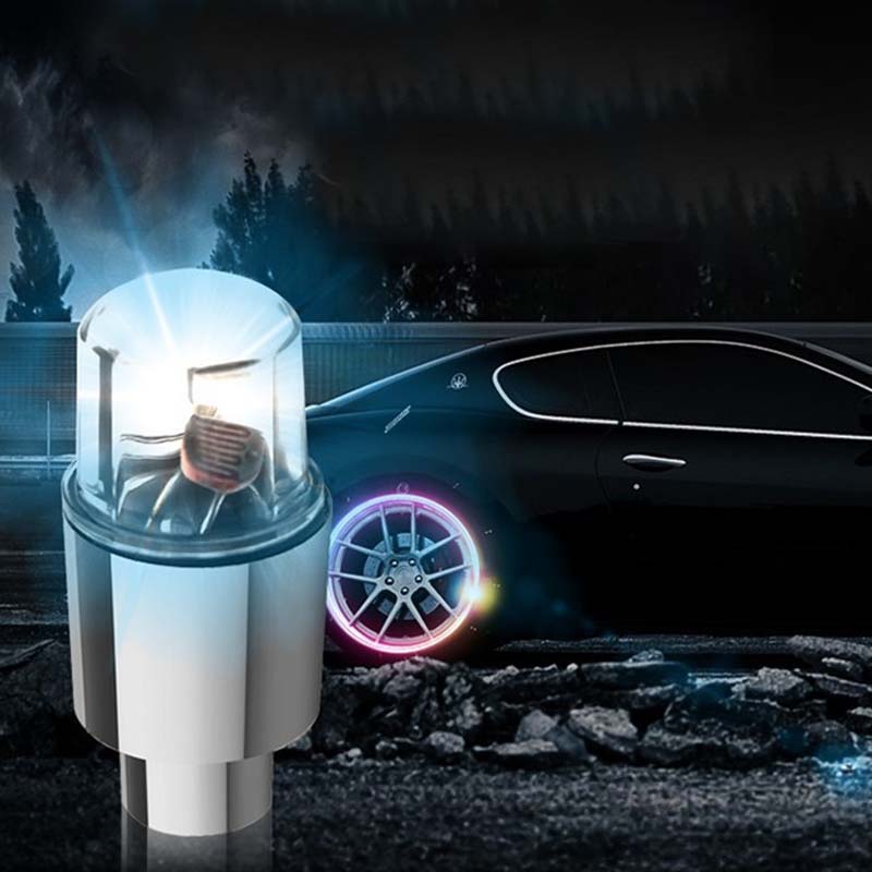 أغطية صمامات الإطارات LED للسيارات والدراجات النارية والدراجات مع أغطية صمامات عجلات LED لجميع العجلات | Lersk