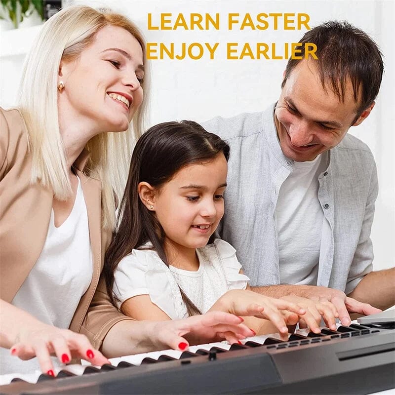Etiquetas removibles para notas del teclado de piano para identificación de teclas en tu teclado | Lersk
