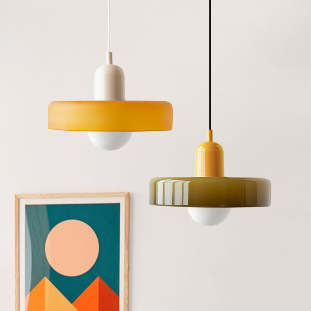 Liora Bauhaus Colored Glass Pendant Light With Adjustable Height | Lersk