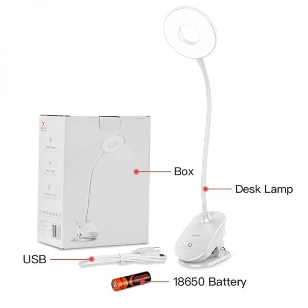 Wireless Bedside Clip On Lamp For Bed Frames Desks And Anywhere With Easy On Off Switch | Lersk