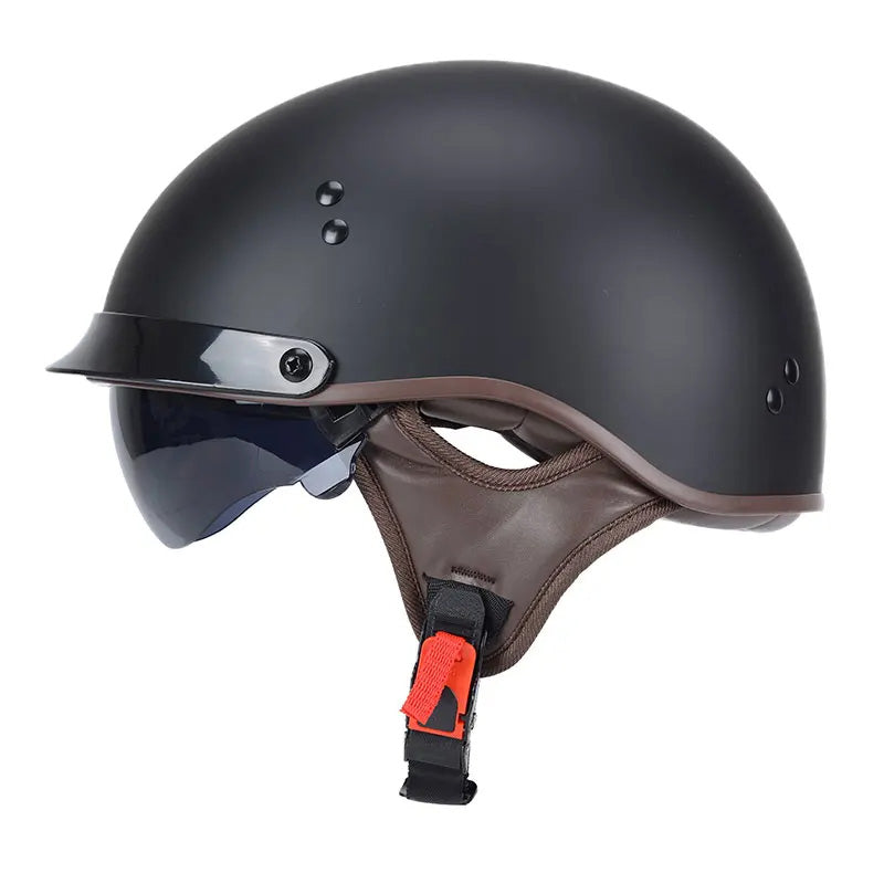 Casco con occhiali AeroShield con sicurezza DOT e visiera UV per guida su strada | Lersk