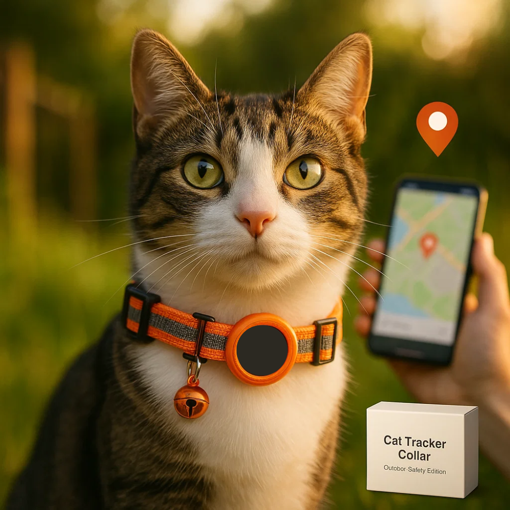 Durable Reflective Quick-Release Feline GPS Tracker Collar | Lersk