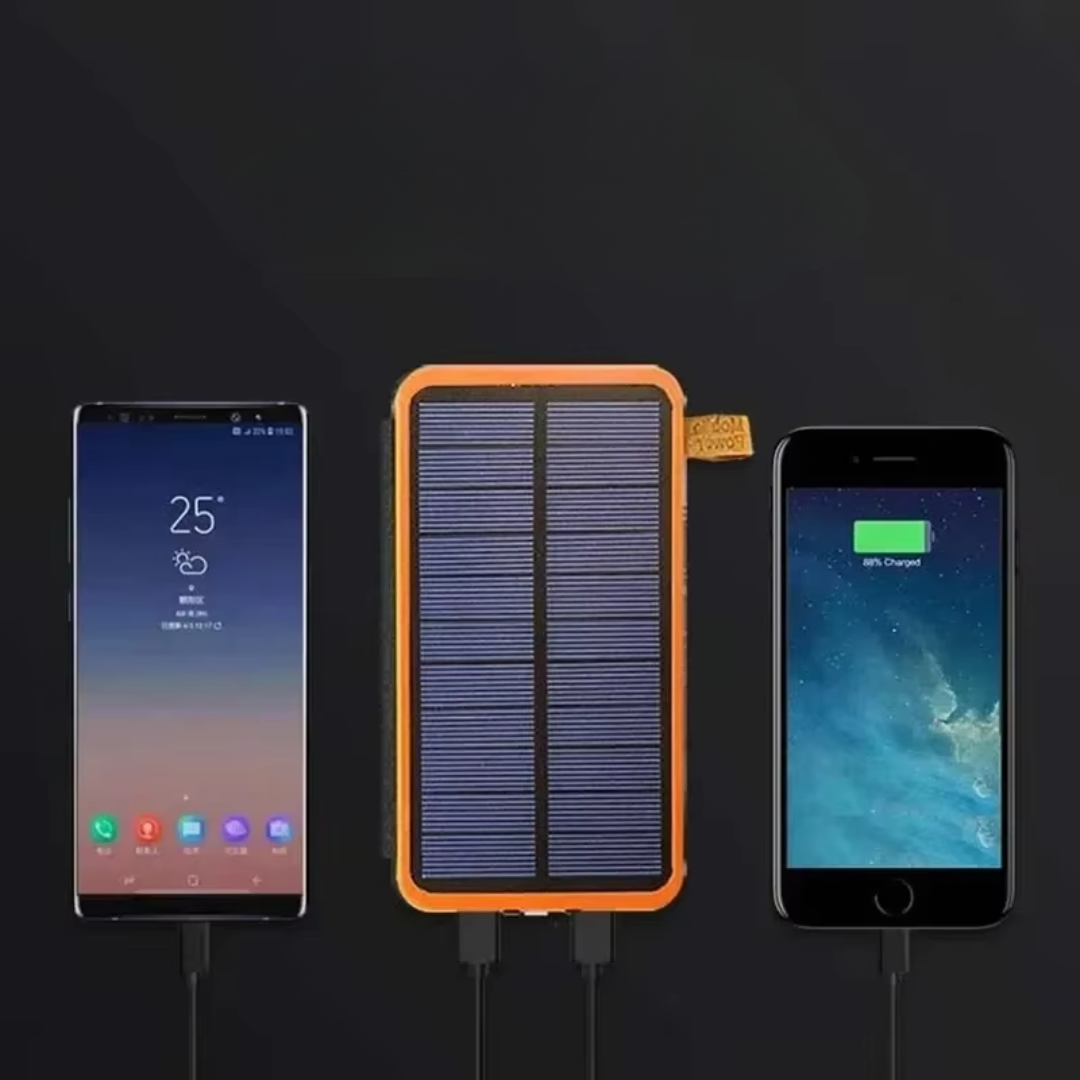 Solar-Powerbank mit Taschenlampe für Outdoor-Abenteuer | Lersk