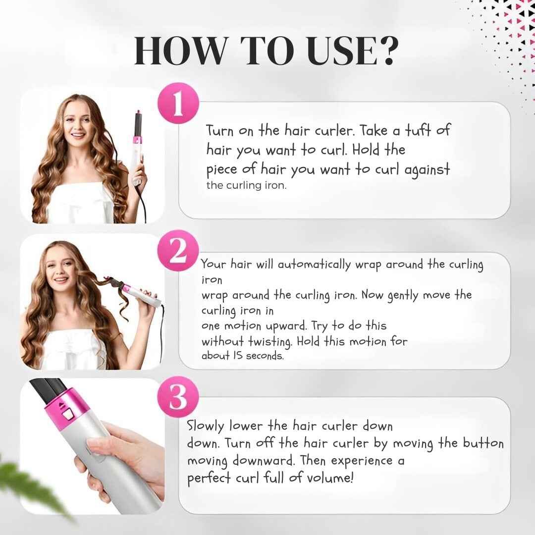 LumaGlide 5 In 1 Hair Styler All In One Tool Kit Pro | Lersk